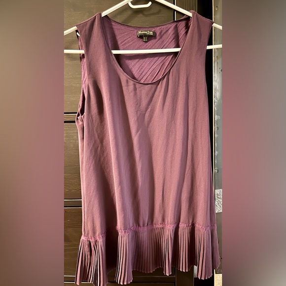 EIC MASSIMO DUTTI Purple Sleeveless Top, SZ XS - Picture 7 of 7